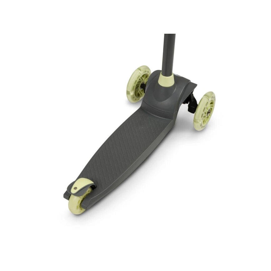 Lionelo - Otroški trotinet JESSY 3xAA siva/zelena