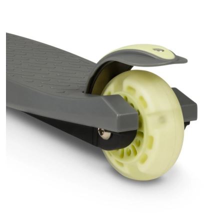 Lionelo - Otroški trotinet JESSY 3xAA siva/zelena