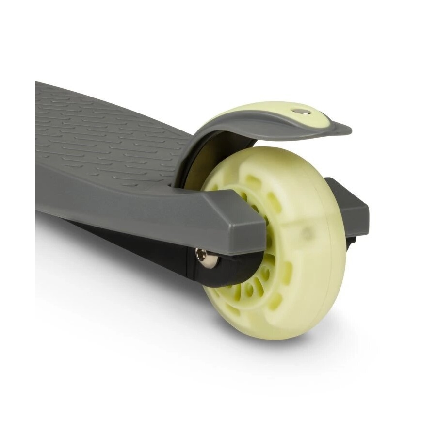 Lionelo - Otroški trotinet JESSY 3xAA siva/zelena