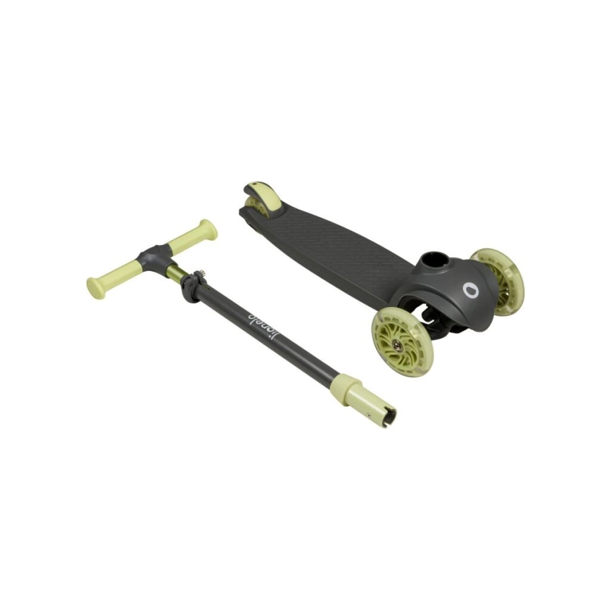 Lionelo - Otroški trotinet JESSY 3xAA siva/zelena