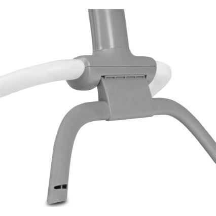 Lionelo - Otroški vibracijski gugalnik s melodijo PASCAL 2xAA siva/turkizna