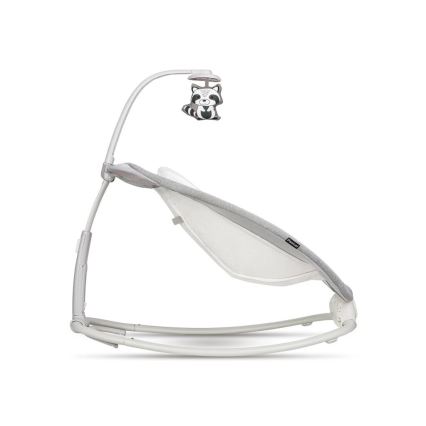 Lionelo - Otroško vibracijsko zibalo z melodijo PASCAL 2xAA sivo