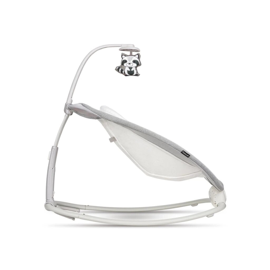 Lionelo - Otroško vibracijsko zibalo z melodijo PASCAL 2xAA sivo