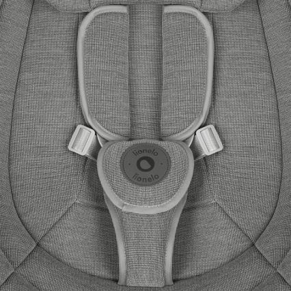 Lionelo - Otroško zibalo z melodijo BLOSSOM Grey Concrete + z daljinskim upravljalnikom