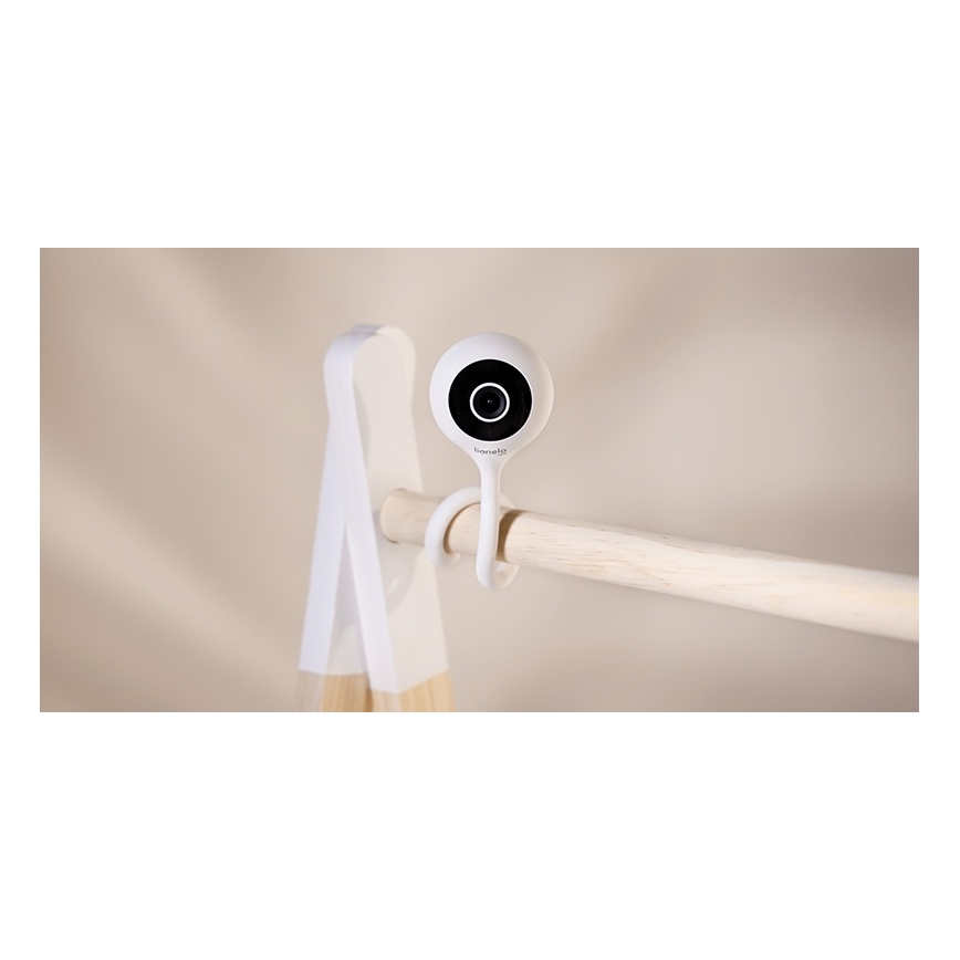 Lionelo - Pametna otroška varuška BABYLINE SMART Wi-Fi Bela
