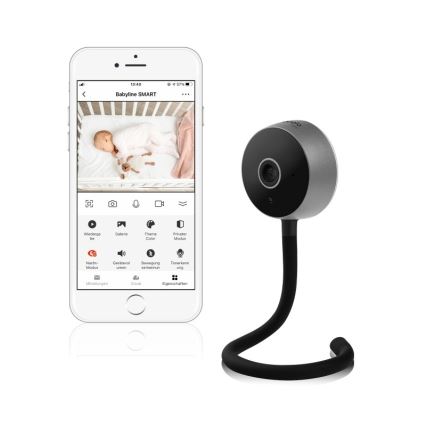 Lionelo - Pametna otroška varuška BABYLINE SMART Wi-Fi Črna