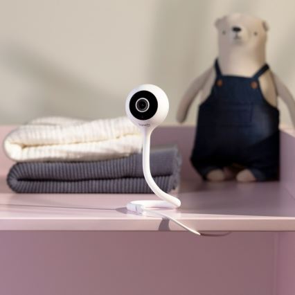 Lionelo - Pametna otroška varuška BABYLINE SMART Wi‑Fi bela