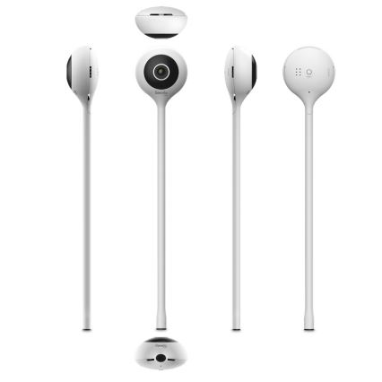 Lionelo - Pametna otroška varuška BABYLINE SMART Wi‑Fi bela