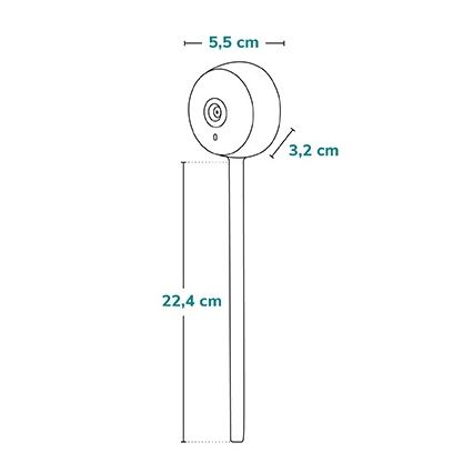 Lionelo - Pametna otroška varuška BABYLINE SMART Wi‑Fi bela