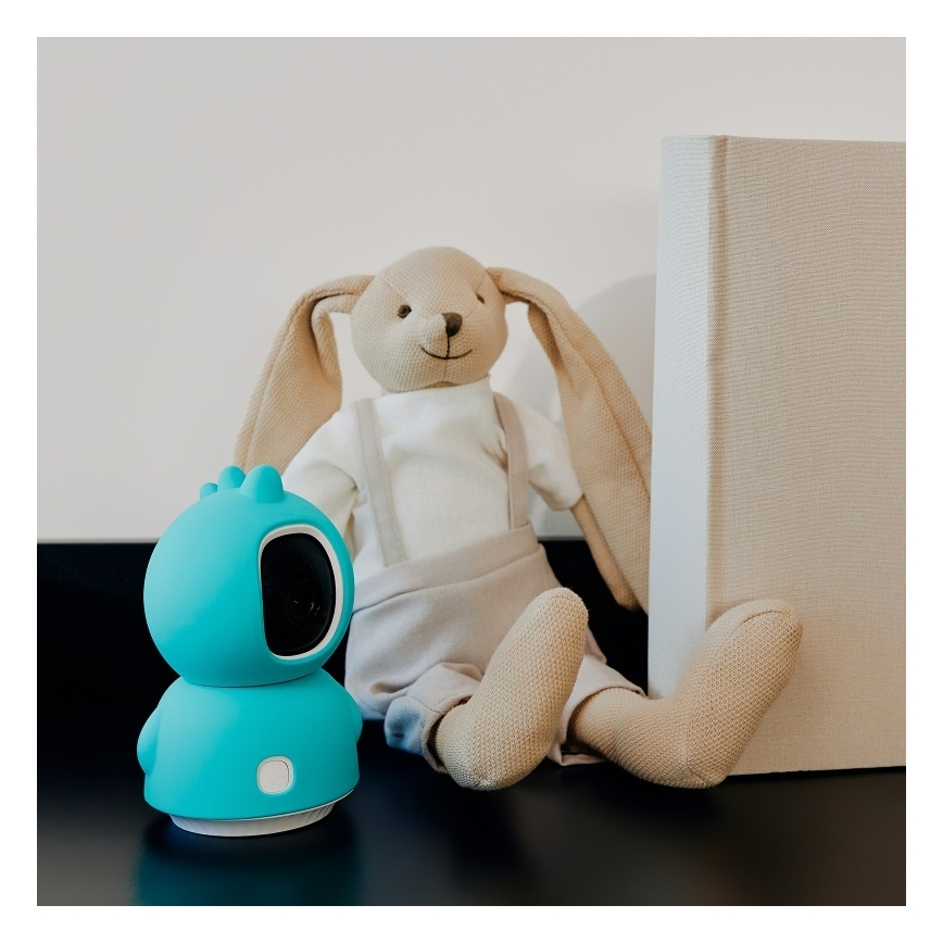 Lionelo - Pametni otroški monitor BABYLINE VIEW Wi-Fi 5V Bela