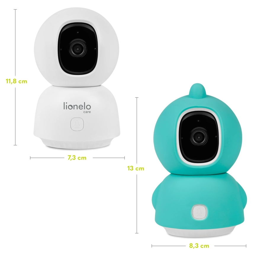 Lionelo - Pametni otroški monitor BABYLINE VIEW Wi-Fi 5V Bela
