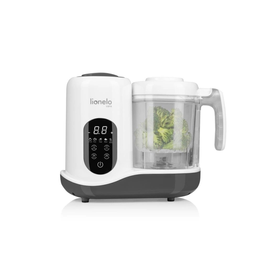 Lionelo - Parni kuhalnik 5v1 BABYMENU 110W/230V bela/siva
