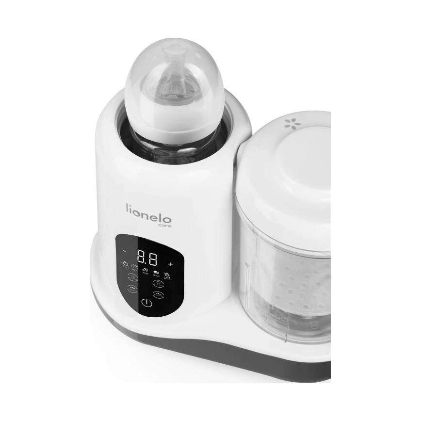 Lionelo - Parni kuhalnik 5v1 BABYMENU 110W/230V bela/siva