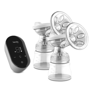 Lionelo - Polnilna električna dvojna prsna črpalka za materino mleko TWEE GO 5V 1100 mAh 150 ml