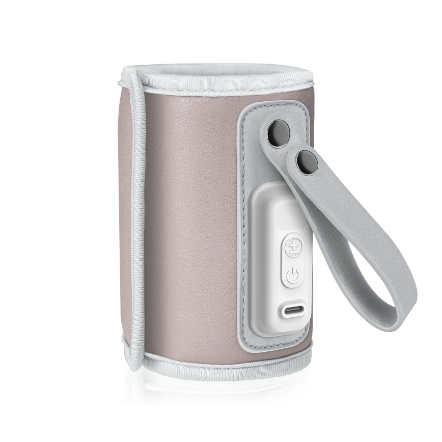 Lionelo - Polnilni grelec stekleničk THERMUP GO 18W/5V Pink Baby