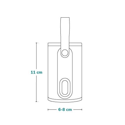 Lionelo - Polnilni grelec za stekleničke THERMUP GO 18W/5V sivo-srebrn