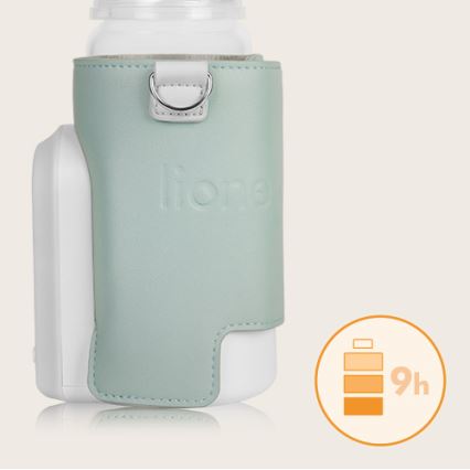 Lionelo - Polnilni grelec za stekleničke THERMUP GO EVO 18W/5V zelena/bela