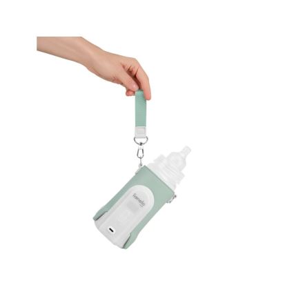 Lionelo - Polnilni grelec za stekleničke THERMUP GO EVO 18W/5V zelena/bela