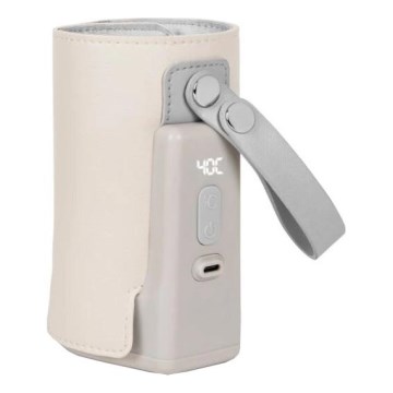 Lionelo - Polnilni grelec za stekleničke THERMUP GO PLUS 10W/5V bež