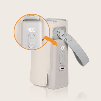 Lionelo - Polnilni grelec za stekleničke THERMUP GO PLUS 10W/5V bež