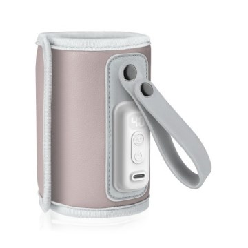 Lionelo - Polnilni grelnik stekleničk THERMUP GO 18W/5V Roza