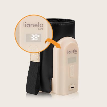 Lionelo - Polnilni grelnik stekleničk THERMUP GO EVO 18W/5V črna/bež