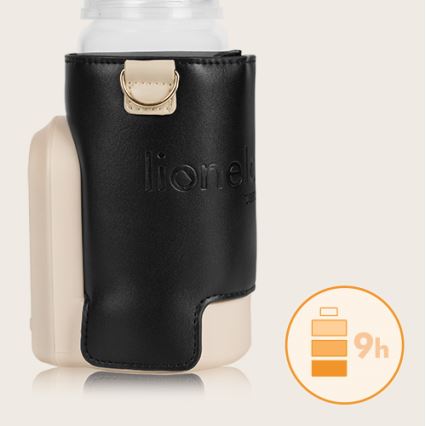 Lionelo - Polnilni grelnik stekleničk THERMUP GO EVO 18W/5V črna/bež