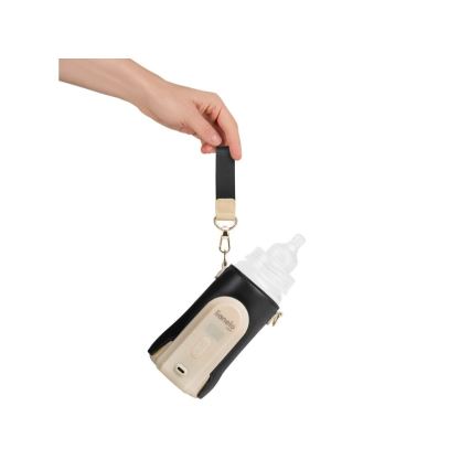 Lionelo - Polnilni grelnik stekleničk THERMUP GO EVO 18W/5V črna/bež