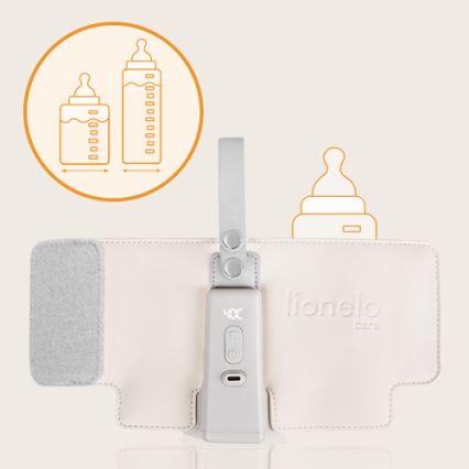 Lionelo - Polnilni grelnik stekleničk THERMUP GO PLUS 10W/5V bež
