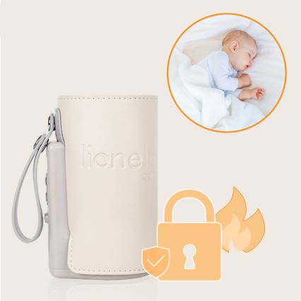 Lionelo - Polnilni grelnik stekleničk THERMUP GO PLUS 10W/5V bež