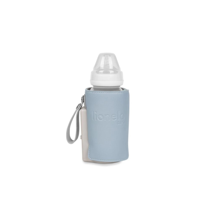 Lionelo - Polnilni grelnik stekleničk THERMUP GO PLUS 10W/5V modra/siva