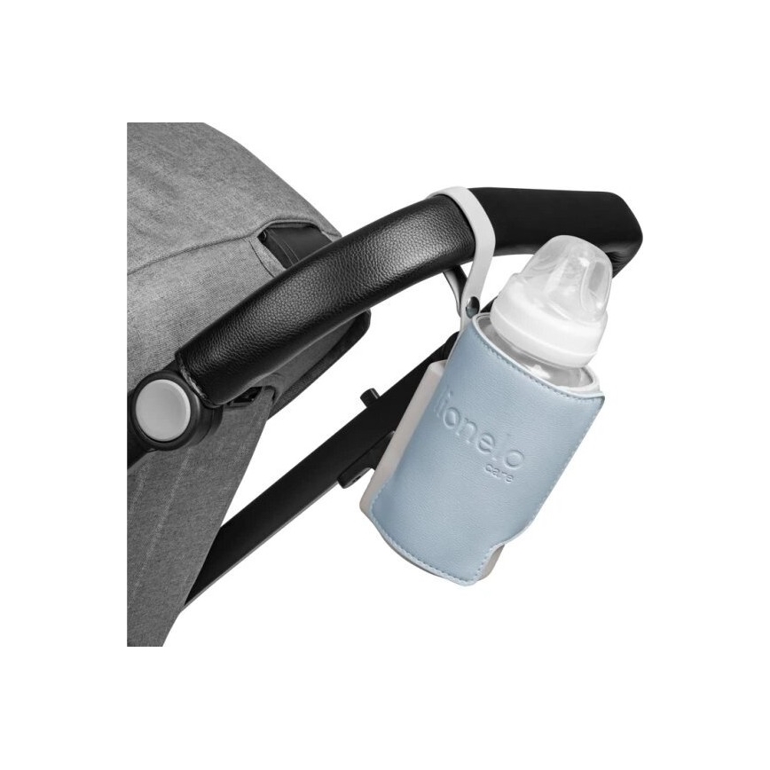 Lionelo - Polnilni grelnik stekleničk THERMUP GO PLUS 10W/5V modra/siva
