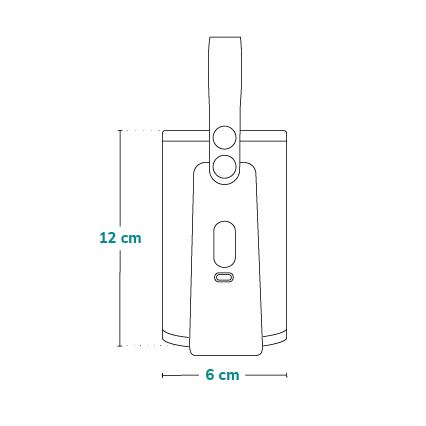 Lionelo - Polnilni grelnik stekleničk THERMUP GO PLUS 10W/5V v modri/sivi barvi