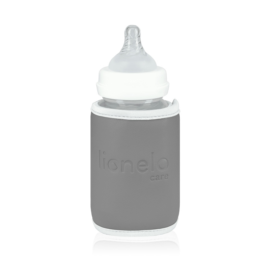 Lionelo - Polnljiv grelnik steklenic THERMUP GO 18W/5V sivo-srebrna