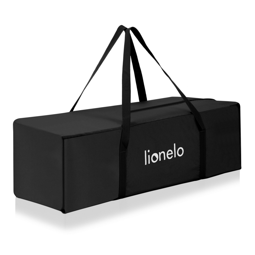 Lionelo - Potovalna posteljica 3 v 1 ELLEN, črna (Carbon)