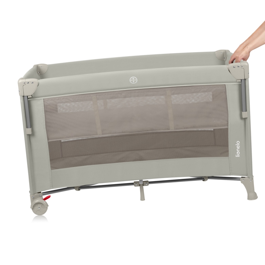 Lionelo - Potovalna posteljica 3v1 ELLEN Beige Sand