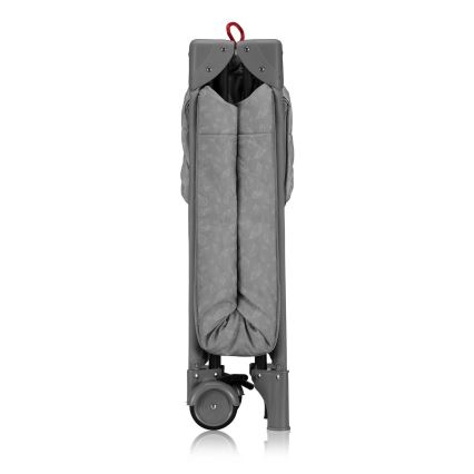 Lionelo - Potovalna posteljica JASMIN EASY FOLD Grey Stone