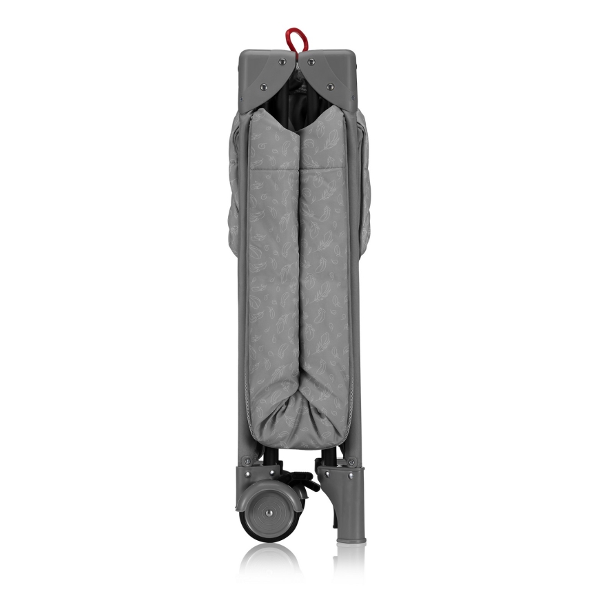 Lionelo - Potovalna posteljica JASMIN EASY FOLD Grey Stone