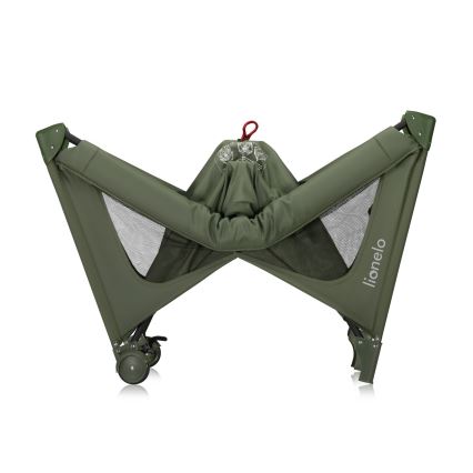 Lionelo - Potovalna posteljica JASMIN EASY FOLD, olivno zelena