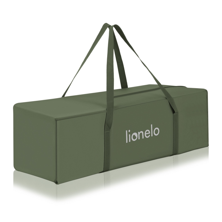Lionelo - Potovalna posteljica JASMIN EASY FOLD, olivno zelena
