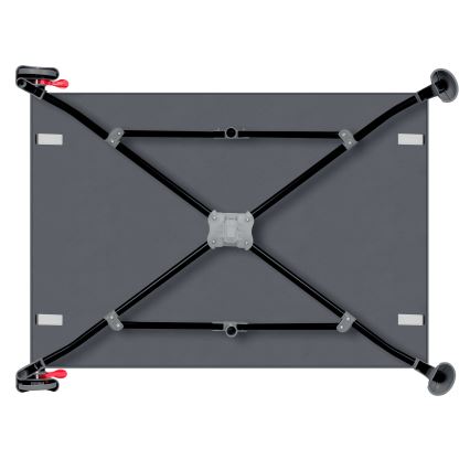 Lionelo - Potovalna posteljica LAURA Grey Concrete