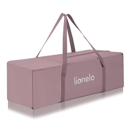 Lionelo - potovalna posteljica LAURA roza nude