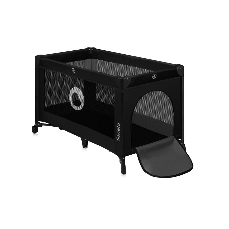 Lionelo - Potovalna posteljica STEFI Black Carbon