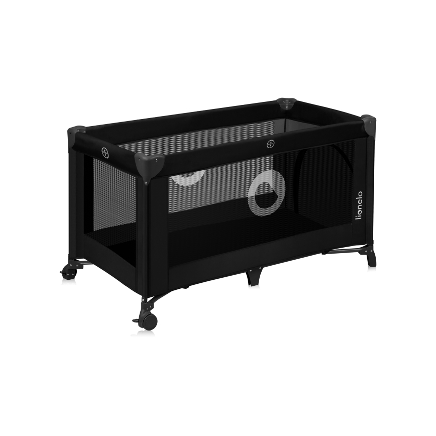 Lionelo - Potovalna posteljica STEFI Black Carbon