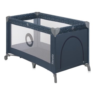 Lionelo - Potovalna posteljica STEFI Blue Grey