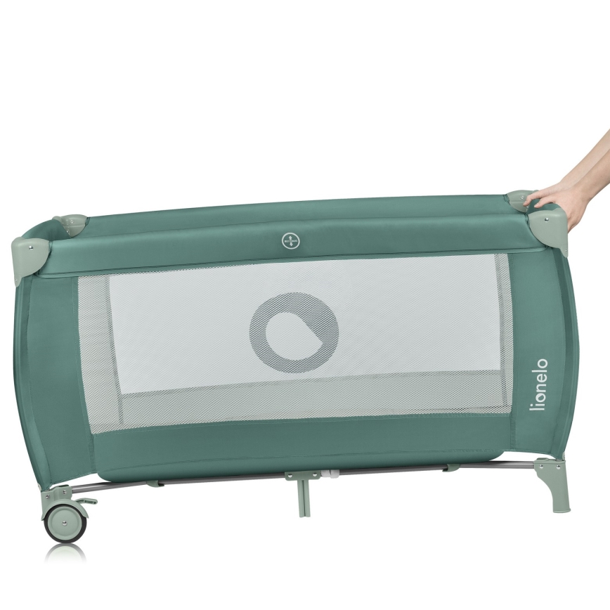 Lionelo - Potovalna posteljica STEFI PLUS olivno zelena