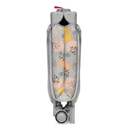 Lionelo - Potovalna posteljica STEFI PLUS rožnata in rumena