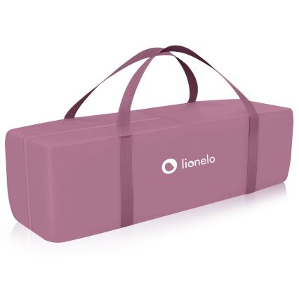 Lionelo - Potovalna posteljica STEFI PLUS Rožnata magnolija