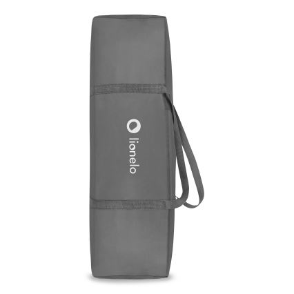Lionelo - Potovalna posteljica STEFI PLUS, siva/večbarvna