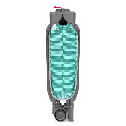 Lionelo - potovalna posteljica SVEN PLUS siva/tirkizna